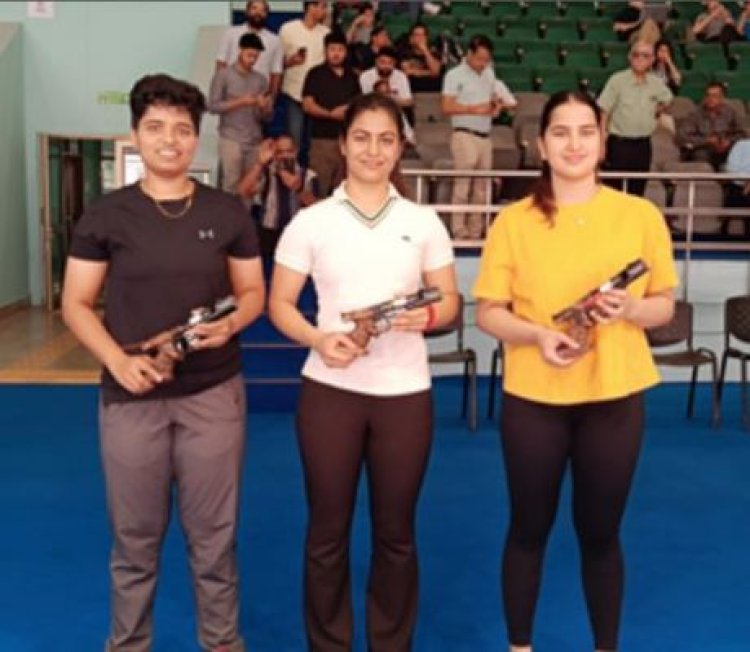 मनु, विजयवीर ने अंतिम 25 मीटर पिस्टल ओलंपिक चयन ट्रायल जीता