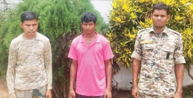 टीआई की गाड़ी को उड़ाने विस्फोट करने वाला नक्सली गिरफ्तार