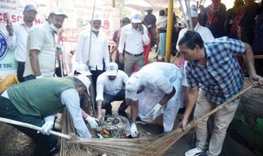 स्वच्छता ही सेवा अभियान शुरू, सांसद ने किया श्रमदान