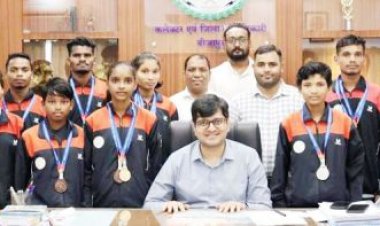 स्टेट चैंपियनशिप में नक्सल प्रभावित क्षेत्र के खिलाडिय़ों का रहा दबदबा, खिलाड़ी सम्मानित