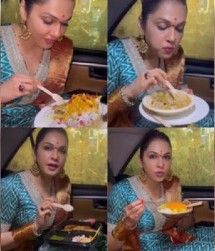 लखनऊ में चाट का आनंद लेती नजर आईं ईशा कोप्पिकर