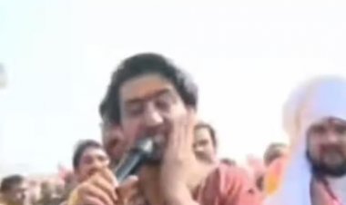 बाबा बागेश्वर की हिंदू एकता यात्रा में किसी ने मोबाइल फेंककर मारा, देखें VIDEO