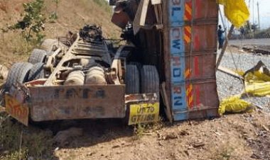 रीवा के सोहागी घाटी में बैक टू बैक हादसे:कार और ट्रक अनियंत्रित होकर पलटा, दो की हालत गंभीर