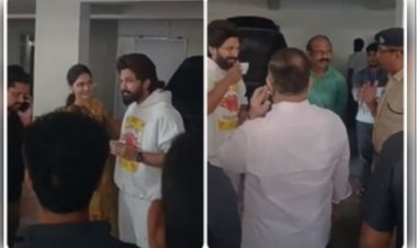 संध्या थिएटर भगदड़ मामला : 'पुष्पा' स्टार अल्लू अर्जुन को तेलंगाना पुलिस ने हिरासत में लिया