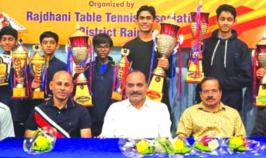 स्व. ज्ञानचंद लूनिया स्मृति टेबल टेनिस स्पर्धा में विशाल, समाया और कवीश ने बाजी मारी