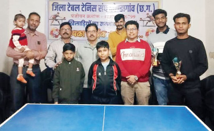 जिला टेबल टेनिस संघ ने खिलाडिय़ों का किया सम्मान