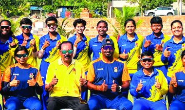 विमेंस अंडर 19 वनडे क्रिकेट टूर्नामेंट में छग विरूद्ध मैच मप्र ने 114 रनों से जीता