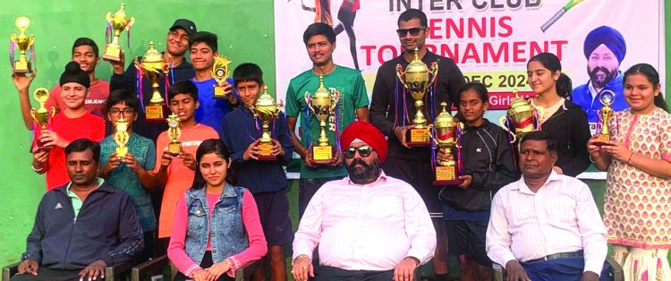 इंटर क्लब टेनिस टूर्नामेंट फाइनल में दिखा दम-खम
