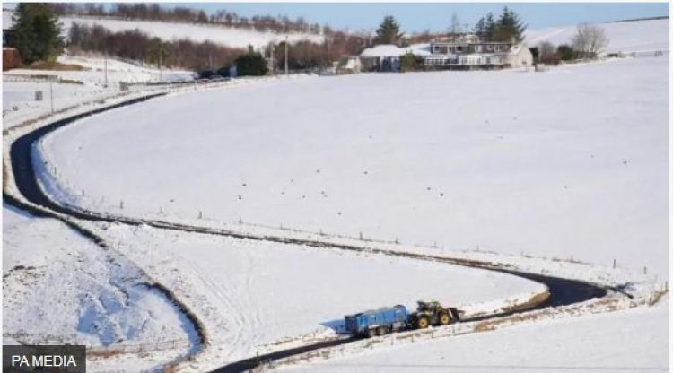ब्रिटेन के मौसम विभाग ने भारी बर्फबारी की चेतावनी जारी की