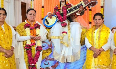 बसंत पंचमी पर ​​​​​​​ब्रह्माकुमारीज में आध्यात्मिक चेतना का जागरण:भोपाल ब्लेसिंग हाउस में मां सरस्वती से भक्तों का हुआ मनोबल वर्धन