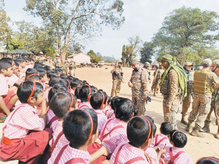 नक्सल प्रभावित कुतुल में आईटीबीपी ने स्थापित किया नया कैंप