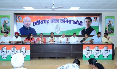 प्रदेश कांग्रेस कार्यकारिणी की बैठक संपन्न   दुर्ग को 25 अप्रैल को संविधान बचाओ रैली निकाली जायेगी