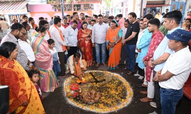 विधायक राजेश मूणत ने सवा करोड़ के विकास कार्यों का किया भूमि पूजन