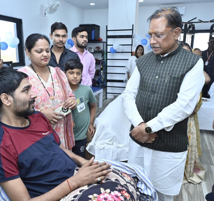 मुख्यमंत्री श्री विष्णु देव साय ने न्यूरो स्पाइन रिहैबिलिटेशन सेंटर का किया शुभारंभ