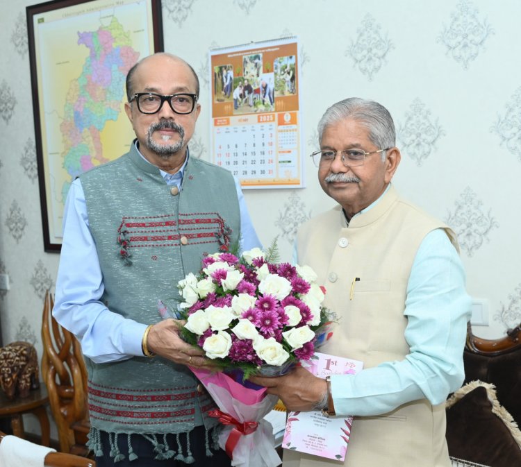 राज्यपाल श्री डेका से विधायक श्री कौशिक ने सौजन्य भेंट की