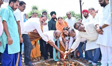 महाप्रभु जगन्नाथ जी की मौसी माता गुंडीचा का घर बनाने नये सामुदायिक भवन का निर्माण का भूमिपूजन