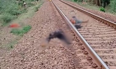CG में दर्दनाक हादसा : ट्रेन की चपेट में आकर दो मजदूरों की मौत, थककर कर रहे थे आराम, दो की हालत गंभीर