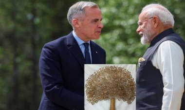 PM Modi ने कनाडा के पीएम को G7 शिखर सम्मेलन में भेंट किया पीतल का बोधि वृक्ष