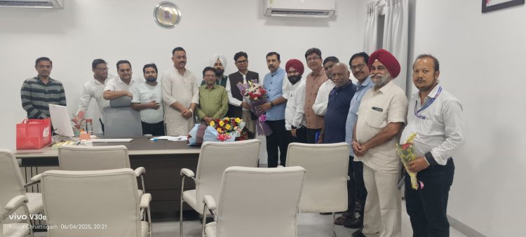 कैट टीम ने  वित्तमंत्री  ओ.पी. चौधरी  से मुलाकात कि