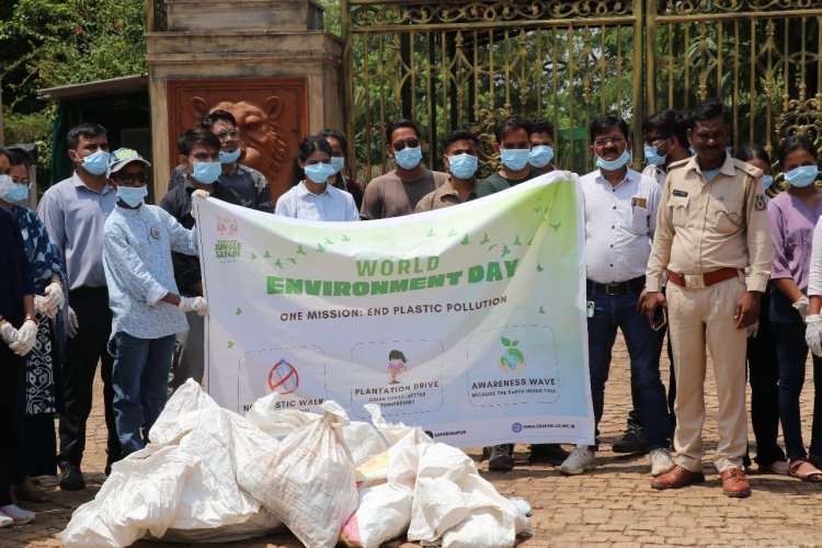 विश्व पर्यावरण दिवस पर नंदनवन जंगल सफारी में पर्यावरण जागरूकता कार्यक्रम का आयोजन