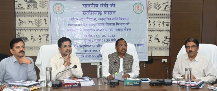 शैक्षणिक सत्र शुरू होने से पहले आश्रम-छात्रावासों की कराएं साफ-सफाई और रंग-रोगन: मंत्री  रामविचार नेताम