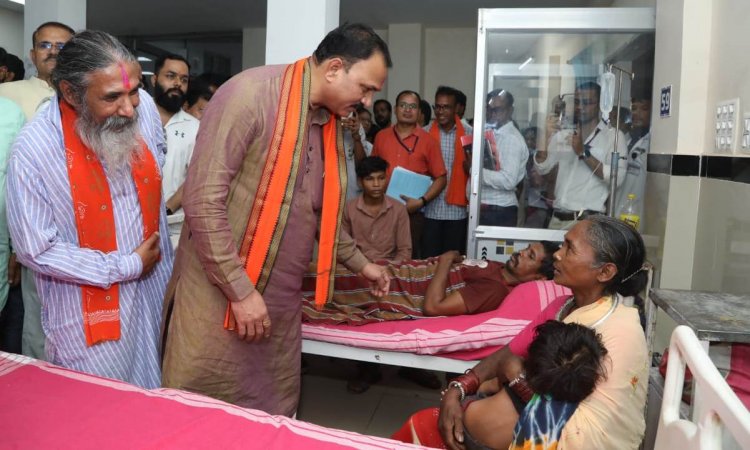 स्वास्थ्य मंत्री  श्याम बिहारी जायसवाल एमसीएच अलबेलापारा व शासकीय कोमलदेव अस्पताल का किया औचक निरीक्षण