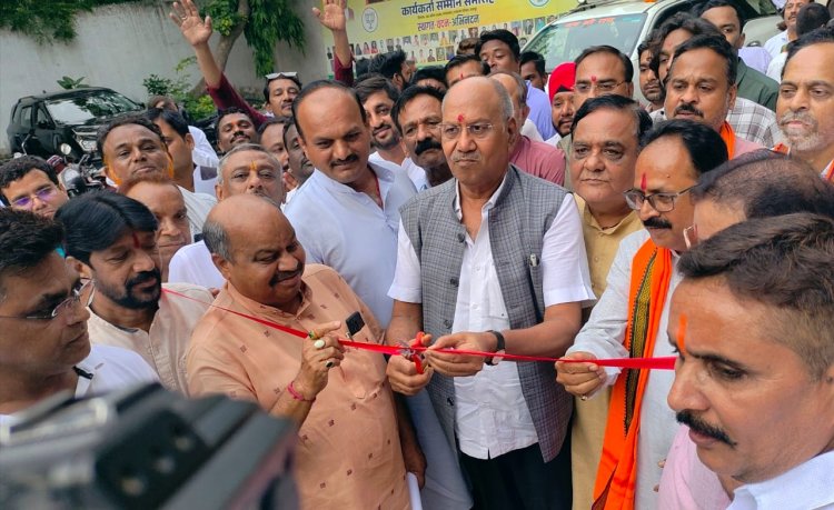 भाजपा की केंद्र में सरकार के ग्यारह साल पर संकल्प से सिद्धि कार्यक्रम के तहत प्रोफेशन मीट और प्रदर्शनी हुई