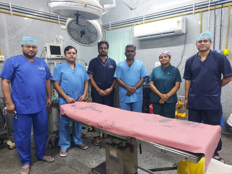 अम्बेडकर अस्पताल के ऑन्कोसर्जरी विभाग में 5 घंटे चली सफल सर्जरी