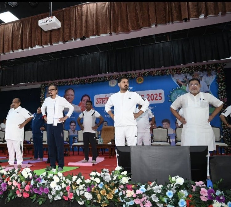 योग केवल शारीरिक व्यायाम नहीं, बल्कि यह मन, शरीर और आत्मा के संतुलन की एक प्रक्रिया है जो हमें तनावमुक्त, निरोग और मानसिक रूप से मजबूत बनाता है-अनुज