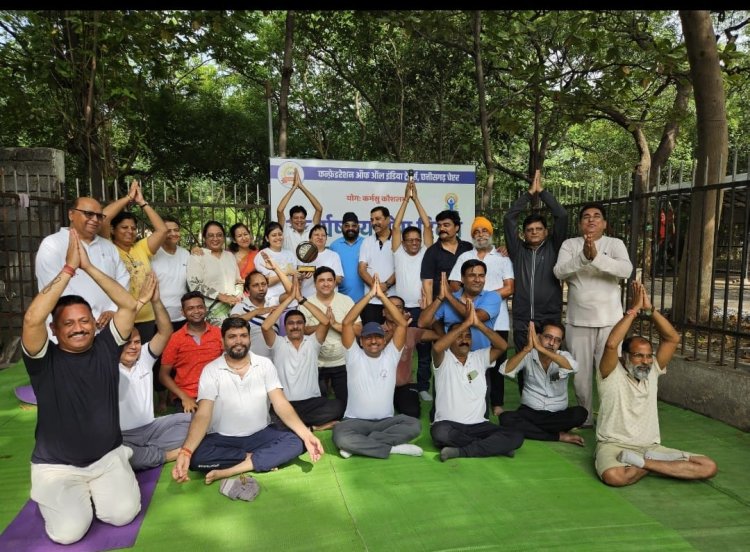 अंतर्राष्ट्रीय योग दिवस पर कैट कार्यालय में योग शिविर का अयोजन हुआ - कैट