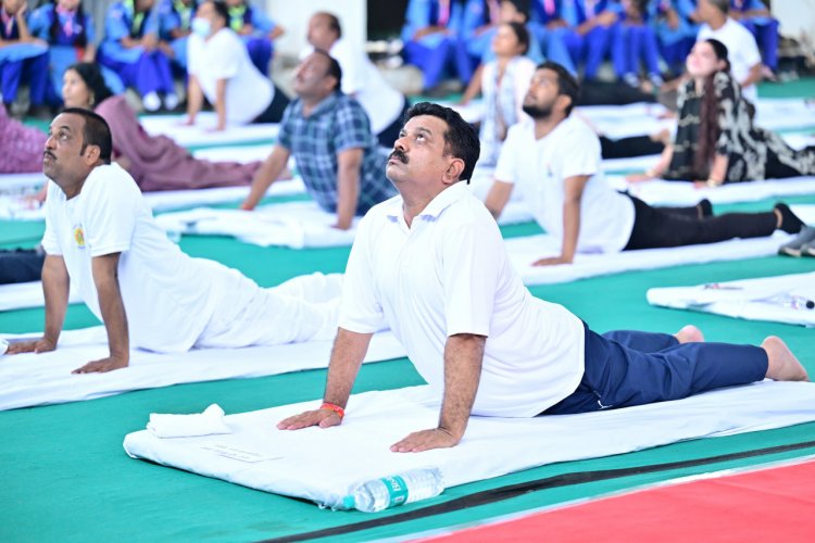 ‘‘योग संगम’’ एवं ‘‘हरित योग’’ थीम के साथ पर्यावरण संरक्षण का संदेश भी दिया गया