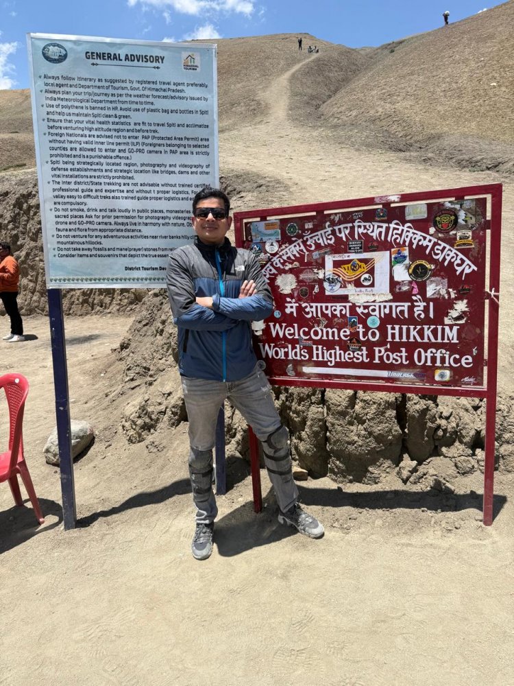 बसना से स्पीति, और हर मोड़ पर एक नई कहानी,बाइक की हर गूंज कहती रही, “रुकना मना है”