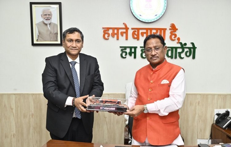 बीईएमएल के अध्यक्ष एवं प्रबंध निदेशक ने छत्तीसगढ़ के मुख्यमंत्री से की मुलाकात 