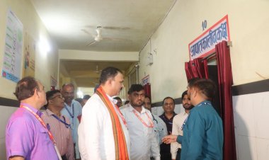 स्वास्थ्य मंत्री  श्याम बिहारी जायसवाल ने मैनपाट के कमलेश्वरपुर अस्पताल का किया निरीक्षण