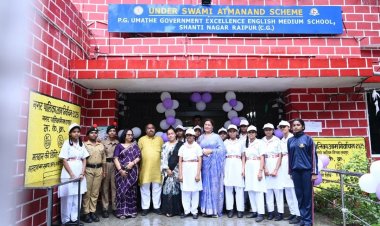 उत्तर विधायक ने बढ़ाया विद्यार्थियों का उत्साह, शेड निर्माण का दिया आश्वासन”