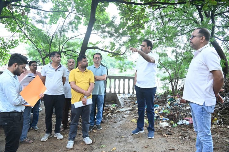 *करबला तालाब सौंदर्यीकरण कार्य का विधायक राजेश मूणत ने किया निरीक्षण, दिए व्यापक दिशा-निर्देश*