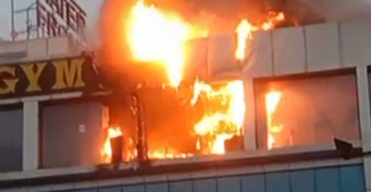 रायपुर के मरीन ड्राइव स्थित जिम में लगी भीषण आग, शॉर्ट सर्किट की आशंका