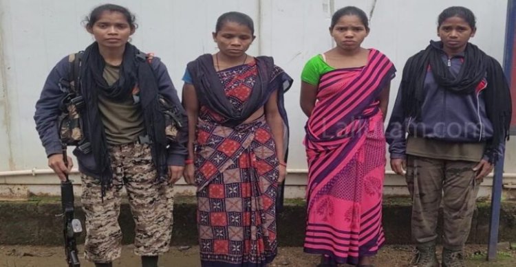 CG : पुलिस को मिली बड़ी सफलता, दो महिला नक्सली गिरफ्तार, बड़ी मात्रा में हथियार बरामद