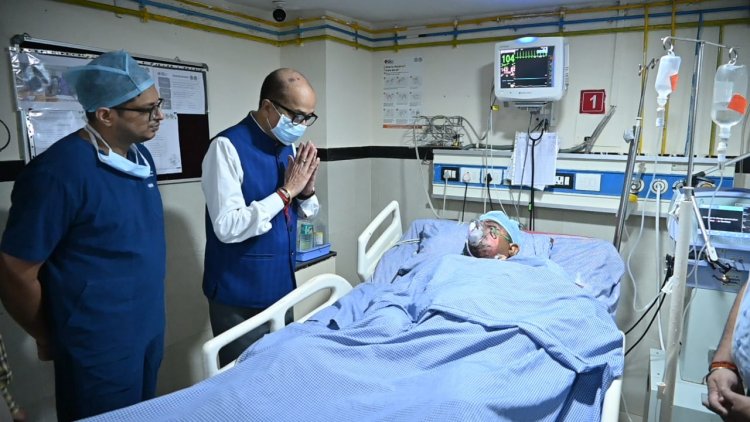 राज्यपाल श्री डेका ने घायल जवानों का जाना कुशलछेम