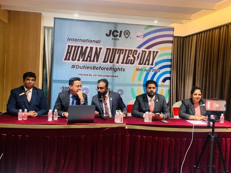 जेसीआई इंडिया ने 10 जुलाई को अंतर्राष्ट्रीय मानव कर्तव्य दिवस पर वैश्विक सांस्कृतिक संवाद का नेतृत्व किया ।