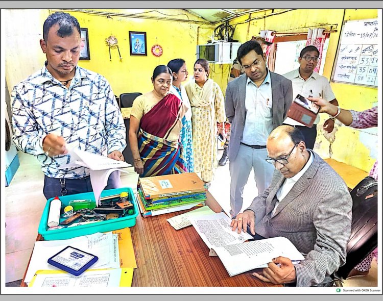 जिला एवं सत्र न्यायाधीश द्वारा विभिन्न शासकीय संस्थानों का औचक निरीक्षण