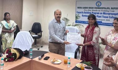  बाँस के टिशू कल्चर के माध्यम से सूक्ष्म प्रजनन पर पांच दिवसीय क्षमता निर्माण प्रशिक्षण संपन्न