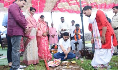 विधायक अनुज ने एक करोड़ छत्तीस लाख रुपये के विकास कार्यों का किया भूमिपूजन