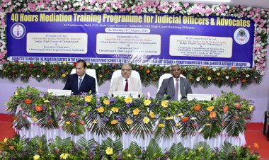 मुख्य न्यायाधिपति  न्यायमूर्ति रमेश सिन्हा ने किया 40 घंटे के मध्यस्थता प्रशिक्षण कार्यक्रम का उद्घाटन