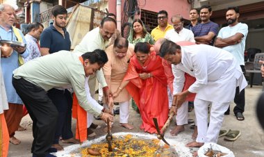 आकाशवाणी के पास काली माता मंदिर के सामने बारिश में अब जलभराव नहीं होगा