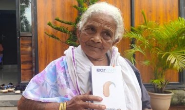 श्रवणदोष से पीड़ित चाका बाई को मिला श्रवण यंत्र