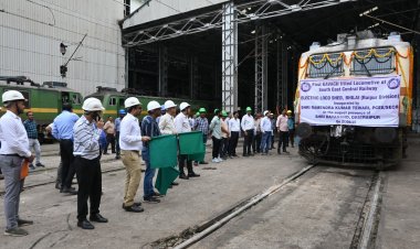 कवच प्रणाली से लैस हुआ दक्षिण पूर्व मध्य रेलवे का पहला रेल इंजन