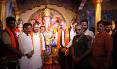 भाजपा प्रदेश अध्यक्ष किरण सिंह देव गणेश उत्सव में हुए शामिल