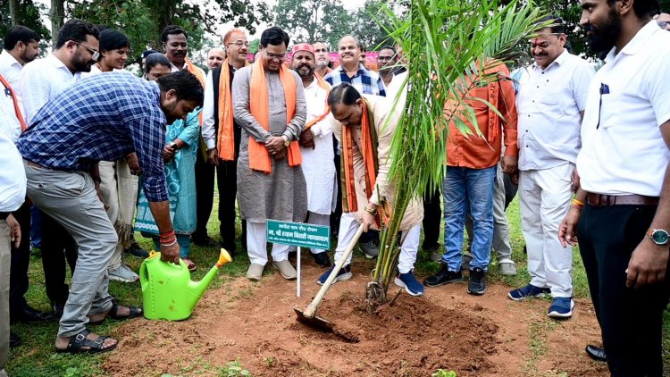 ऑयल पाम की खेती से किसानों के जीवन में आएगी खुशहालीः प्रभारी मंत्री  श्याम बिहारी जायसवाल