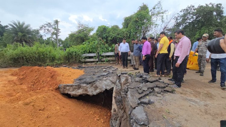 प्रभारी मंत्री केदार कश्यप पहुंचे दंतेवाड़ा, बाढ़ प्रभावित क्षेत्रों का किये निरिक्षण, राहत कार्य के लिये जिला प्रशासन को दिए दिशा निर्देश 